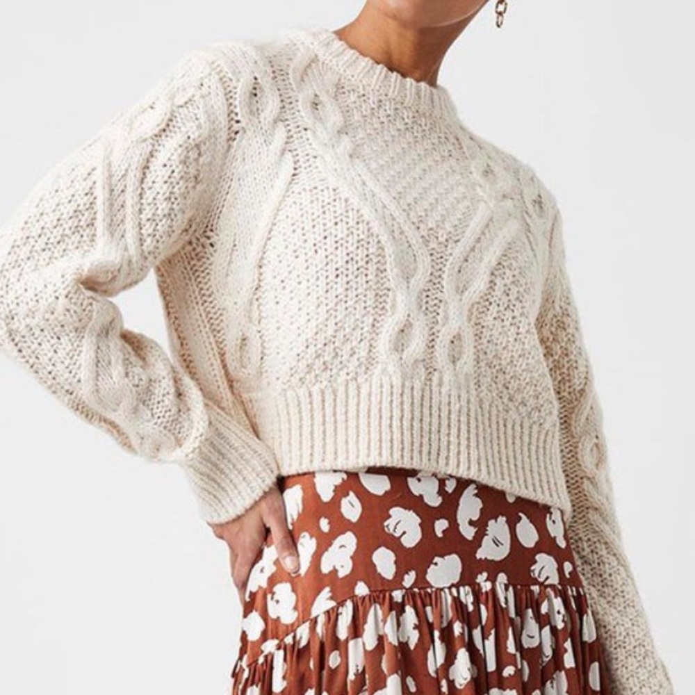NWT French Connection Cable Knit Sweater!